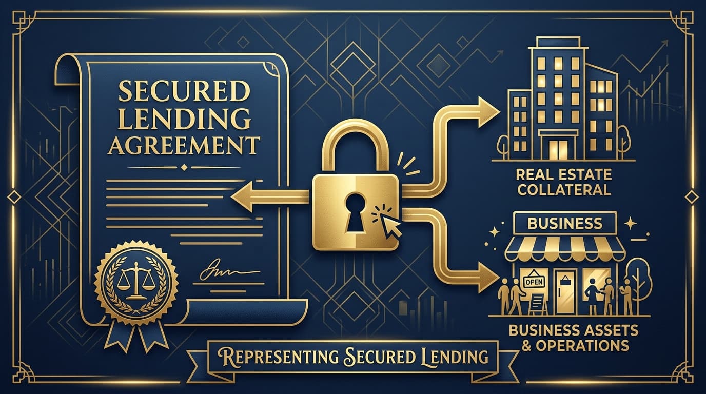 Legal document and property representing first charge security for SSAS loanback