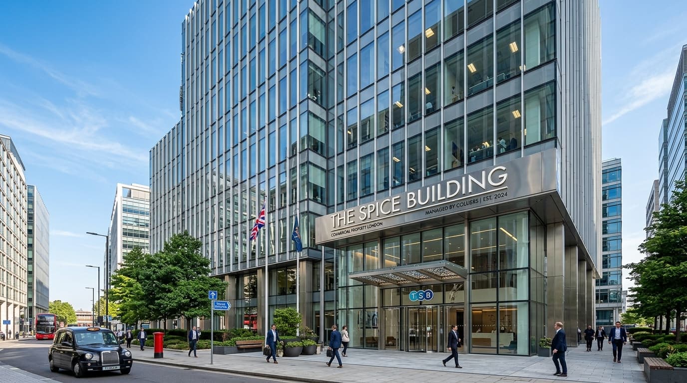 Modern commercial office building representing an SSAS property purchase