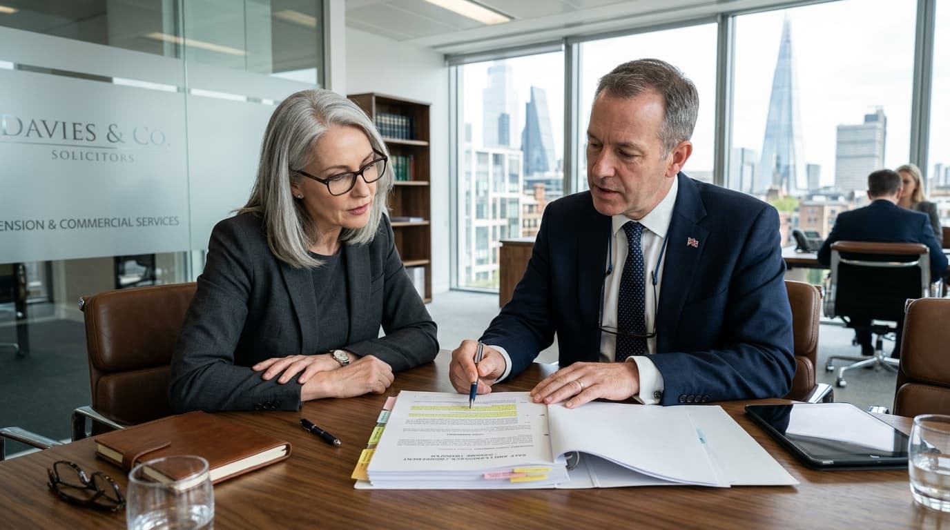 UK business owner completing SSAS sale and leaseback of commercial property to pension scheme